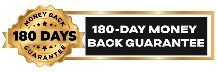 180-day money back guarantee