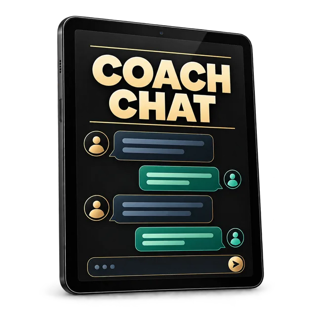 Coach Chat messaging mockup