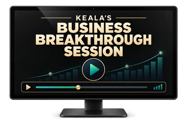 Keala's Business Breakthrough Session video mockup